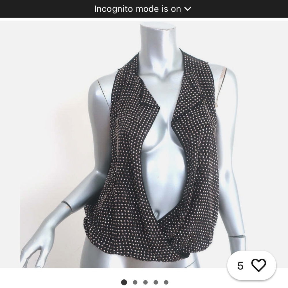 L'Agence Rhinestone-embellsihed Draped top